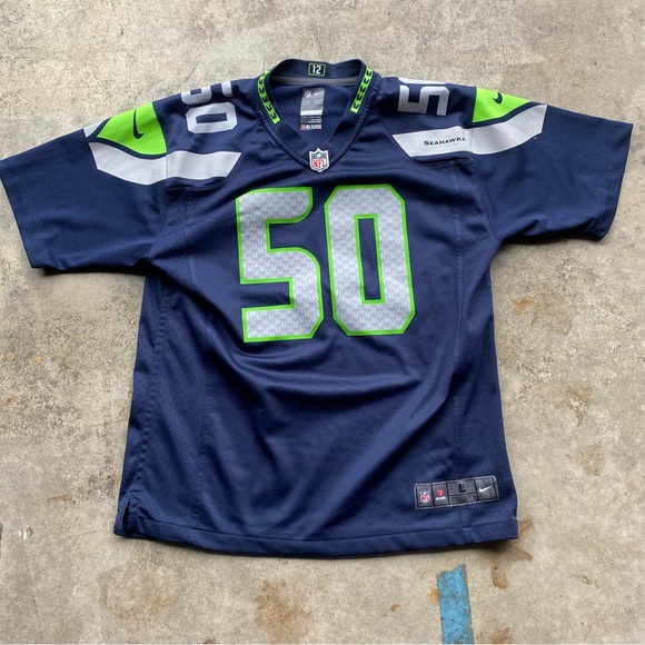 Seattle Seahawks KJ Wright Youth Large 14-16 NFL Nike Jersey - Picture 1 of 6